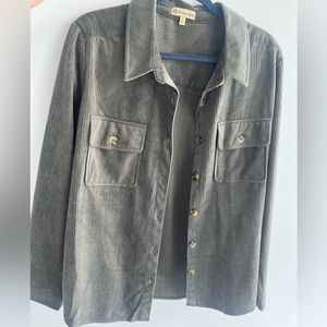 Green Democracy Corduroy button down